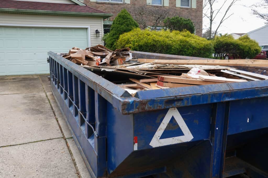 Dunbar Moving Company Roll Off Dumpster Long Island