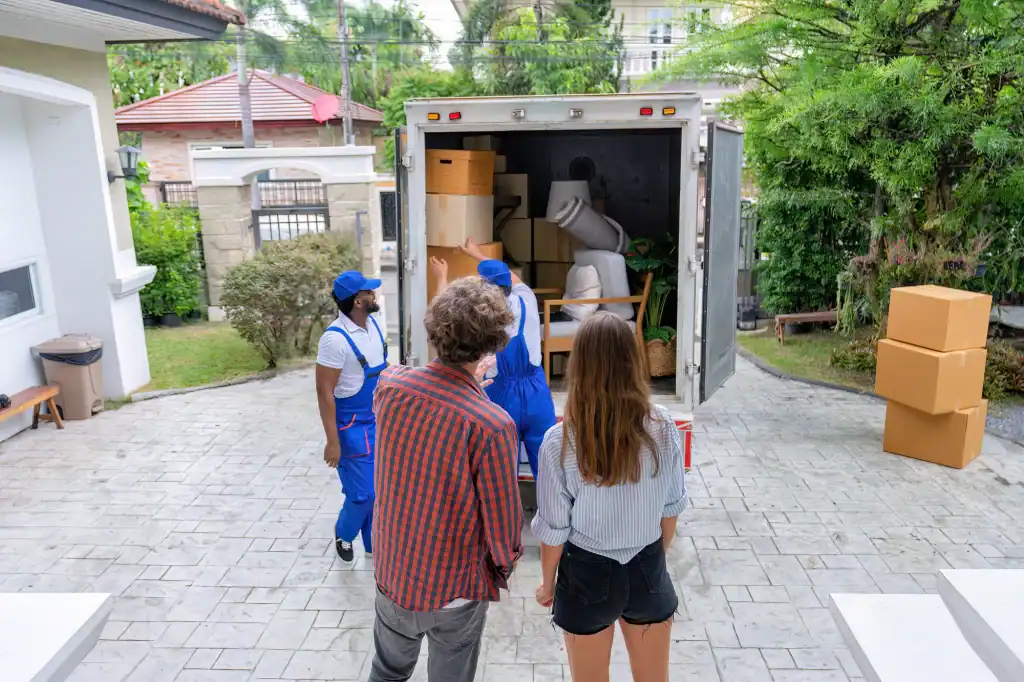 Moving Truck Loading People Suffolk County New York